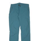 TREVOLUTION Mens Polyester Blend Blue Regular Fit Straight Leg Trousers W28 L30