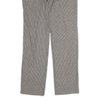 DOLCE & GABBANA Mens Cotton Beige Pinstripe Regular Fit Straight Leg Trousers