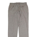 DOLCE & GABBANA Mens Cotton Beige Pinstripe Regular Fit Straight Leg Trousers
