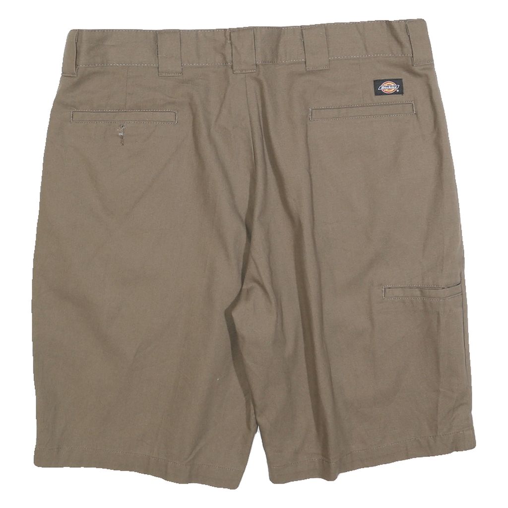 DICKIES Mens Shorts Beige Casual XL W38 Classic Cotton Blend Plain Summer