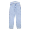 WRANGLER Mens Regular Fit Straight Blue Denim Light W30 L31 Button Jeans Classic