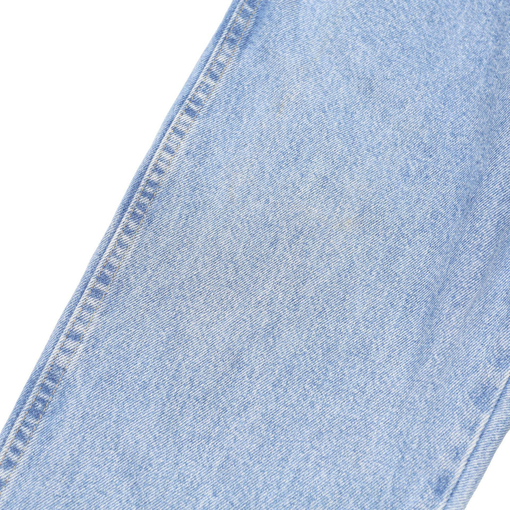 WRANGLER Mens Regular Fit Straight Blue Denim Light W30 L31 Button Jeans Classic