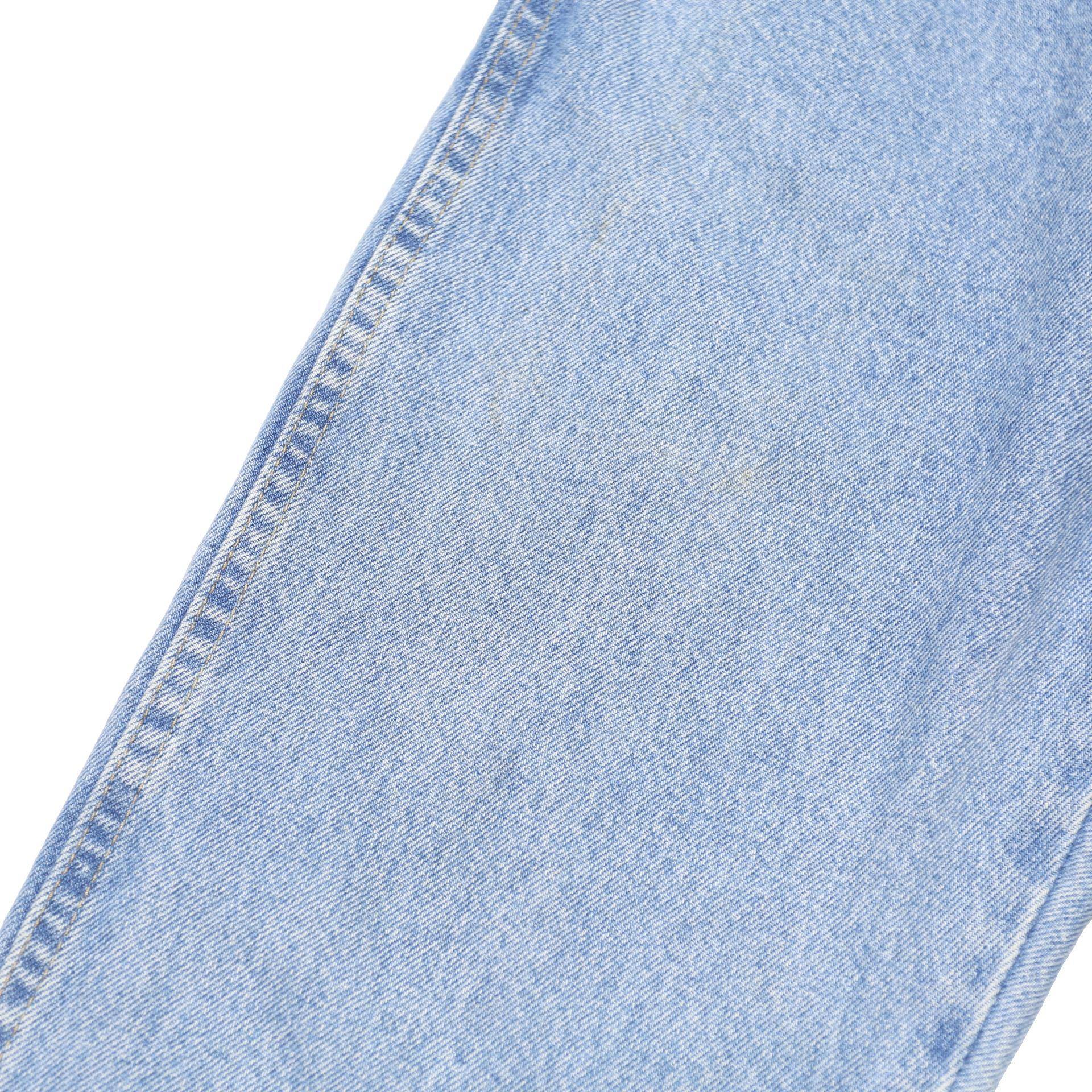 WRANGLER Mens Regular Fit Straight Blue Denim Light W30 L31 Button Jeans Classic