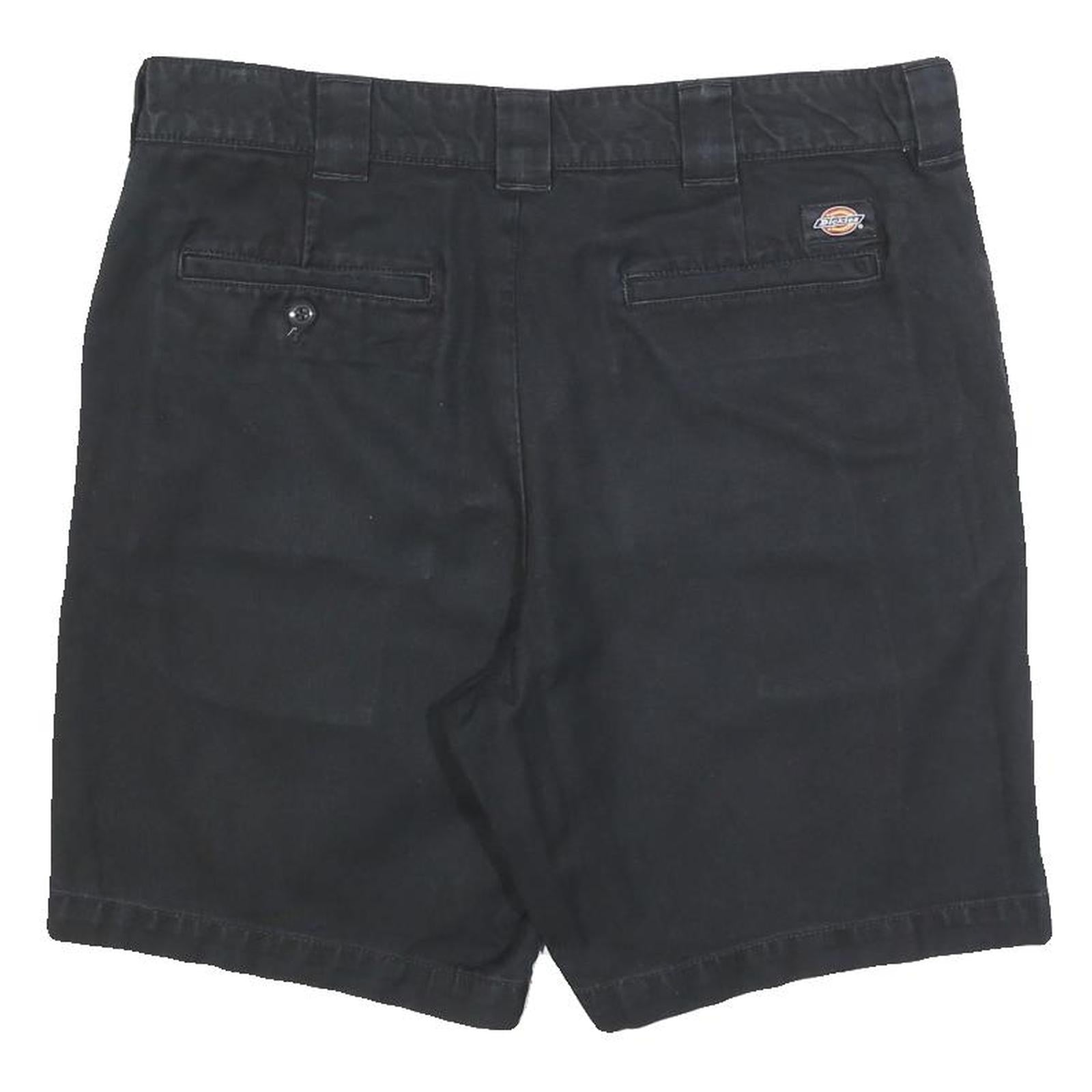 DICKIES Mens Black Casual Shorts M W34 Cotton Blend Regular Fit Workwear