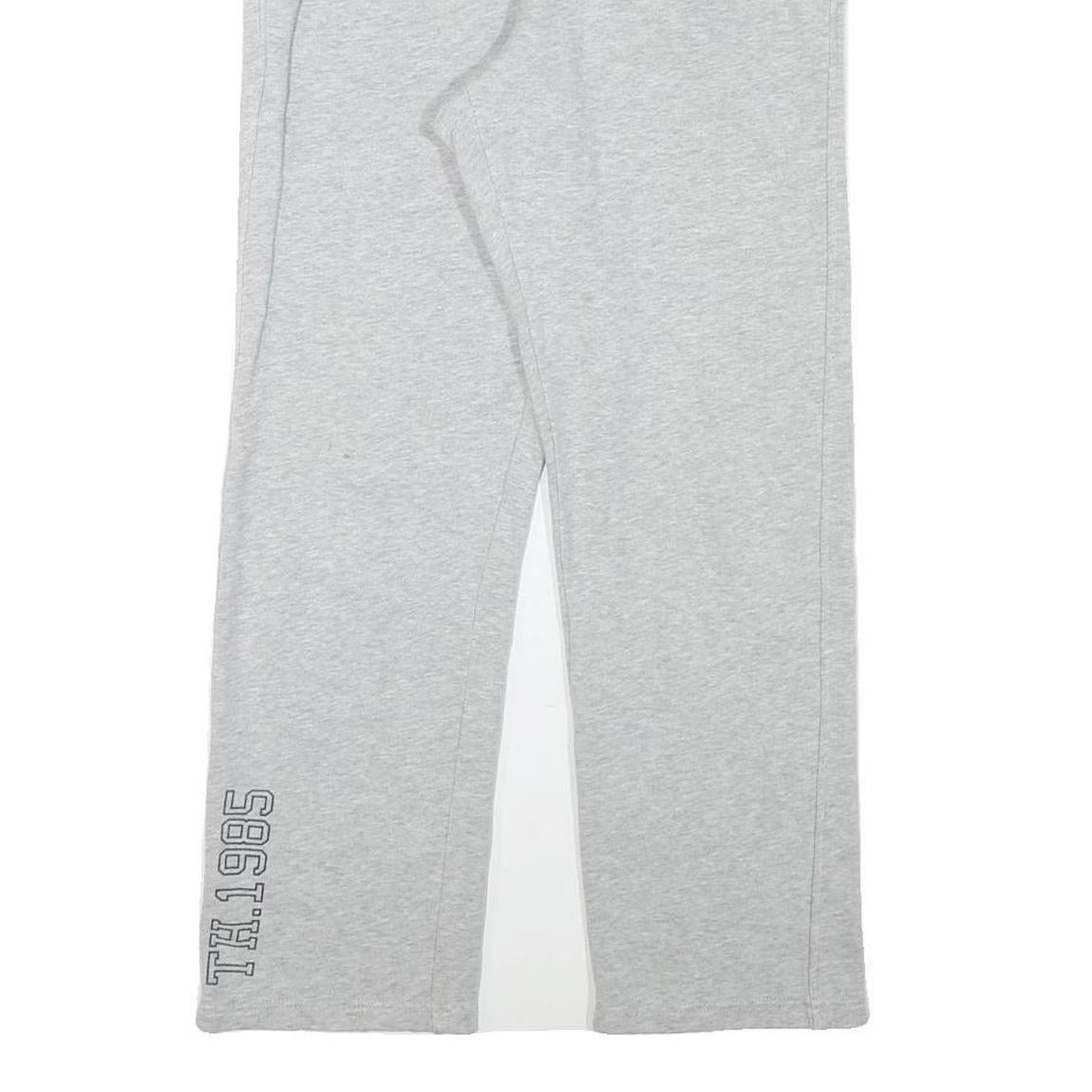 TOMMY HILFIGER Womens Joggers Grey & Navy XL W25 L27 Relaxed Straight Cotton