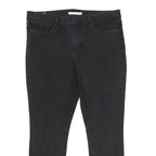 LEVI'S 311 Shaping Skinny Womens Jeans Black Slim Skinny Denim W34 L26 Raw Hem