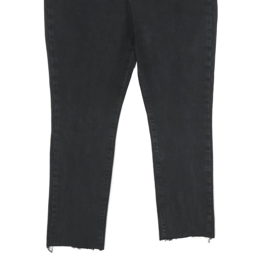 LEVI'S 311 Shaping Skinny Womens Jeans Black Slim Skinny Denim W34 L26 Raw Hem