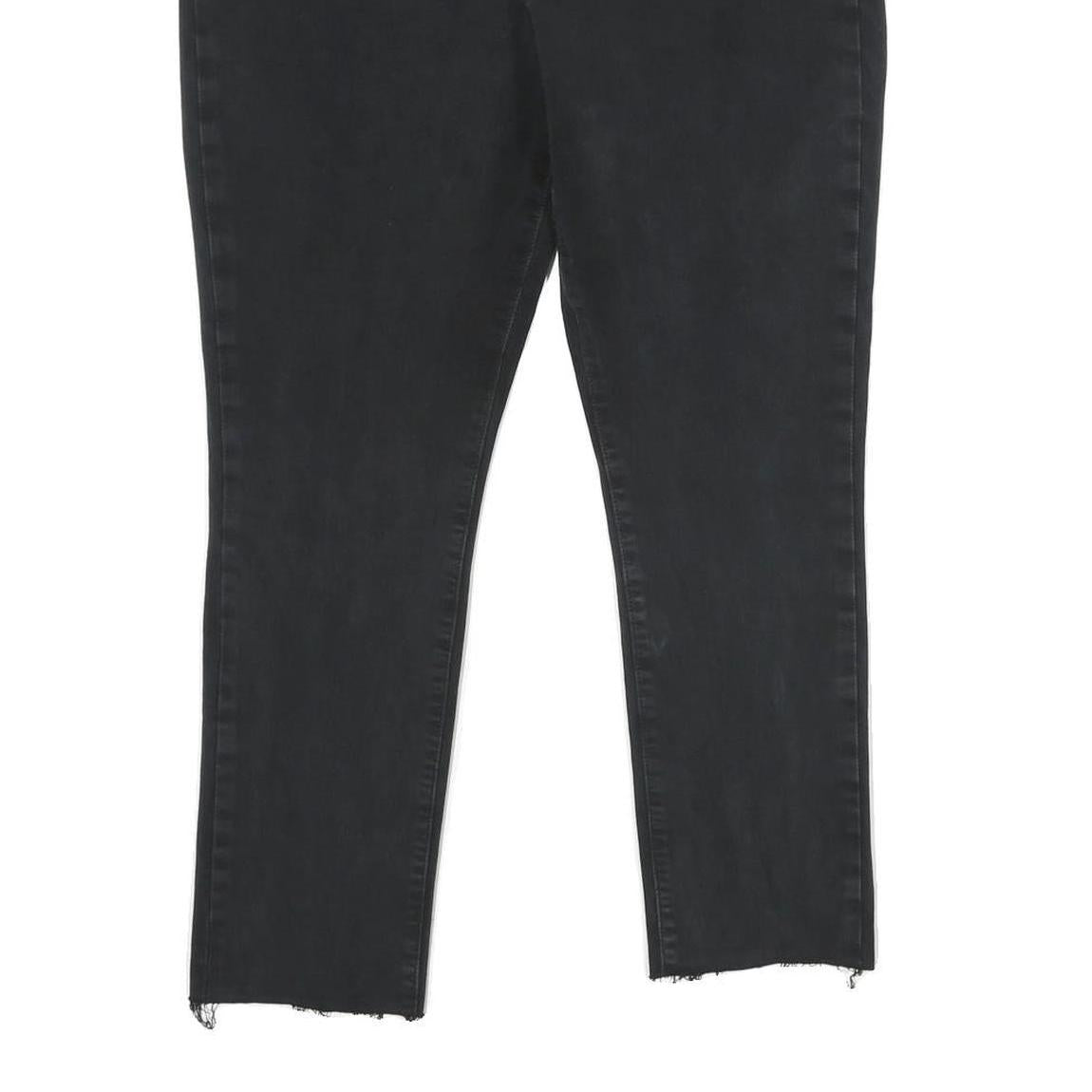 LEVI'S 311 Shaping Skinny Womens Jeans Black Slim Skinny Denim W34 L26 Raw Hem