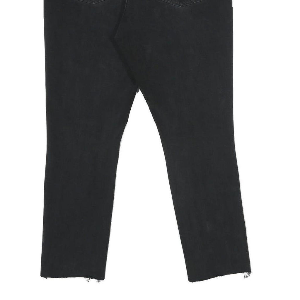 LEVI'S 311 Shaping Skinny Womens Jeans Black Slim Skinny Denim W34 L26 Raw Hem