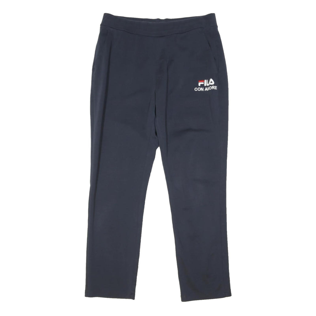 FILA Womens Joggers Navy Blue Slim Tapered 2XL W33 L29 Cotton Blend