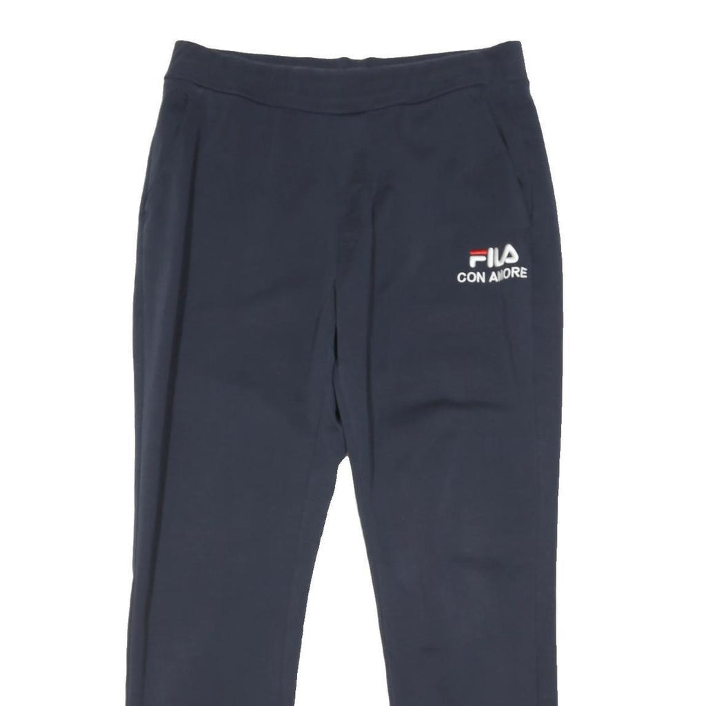 FILA Womens Joggers Navy Blue Slim Tapered 2XL W33 L29 Cotton Blend