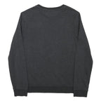 HUGO Mens Grey Crew Neck S Sweatshirt Cotton Blend Pullover Casual
