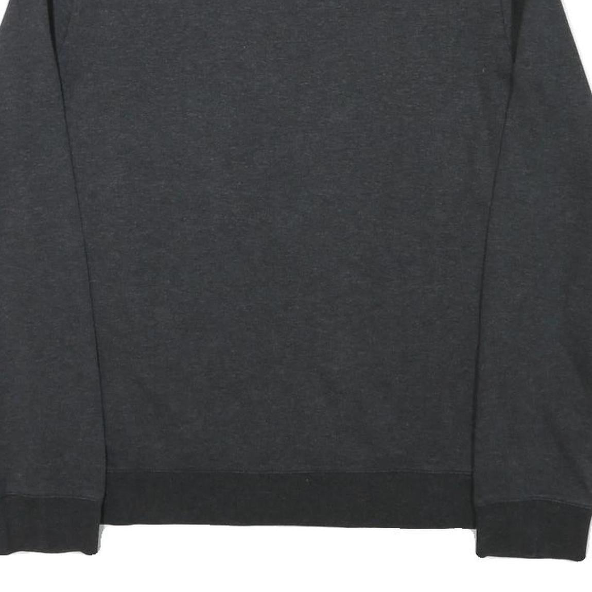HUGO Mens Grey Crew Neck S Sweatshirt Cotton Blend Pullover Casual