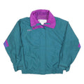 COLUMBIA Womens Teal & Purple Outdoor Jacket S Polyester Plain Windbreaker Zip