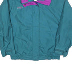 COLUMBIA Womens Teal & Purple Outdoor Jacket S Polyester Plain Windbreaker Zip