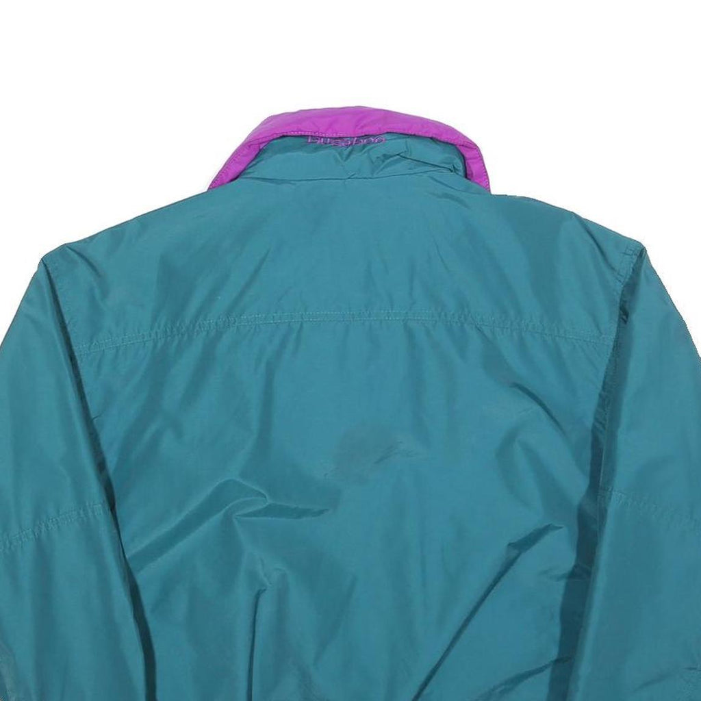 COLUMBIA Womens Teal & Purple Outdoor Jacket S Polyester Plain Windbreaker Zip