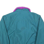 COLUMBIA Womens Teal & Purple Outdoor Jacket S Polyester Plain Windbreaker Zip