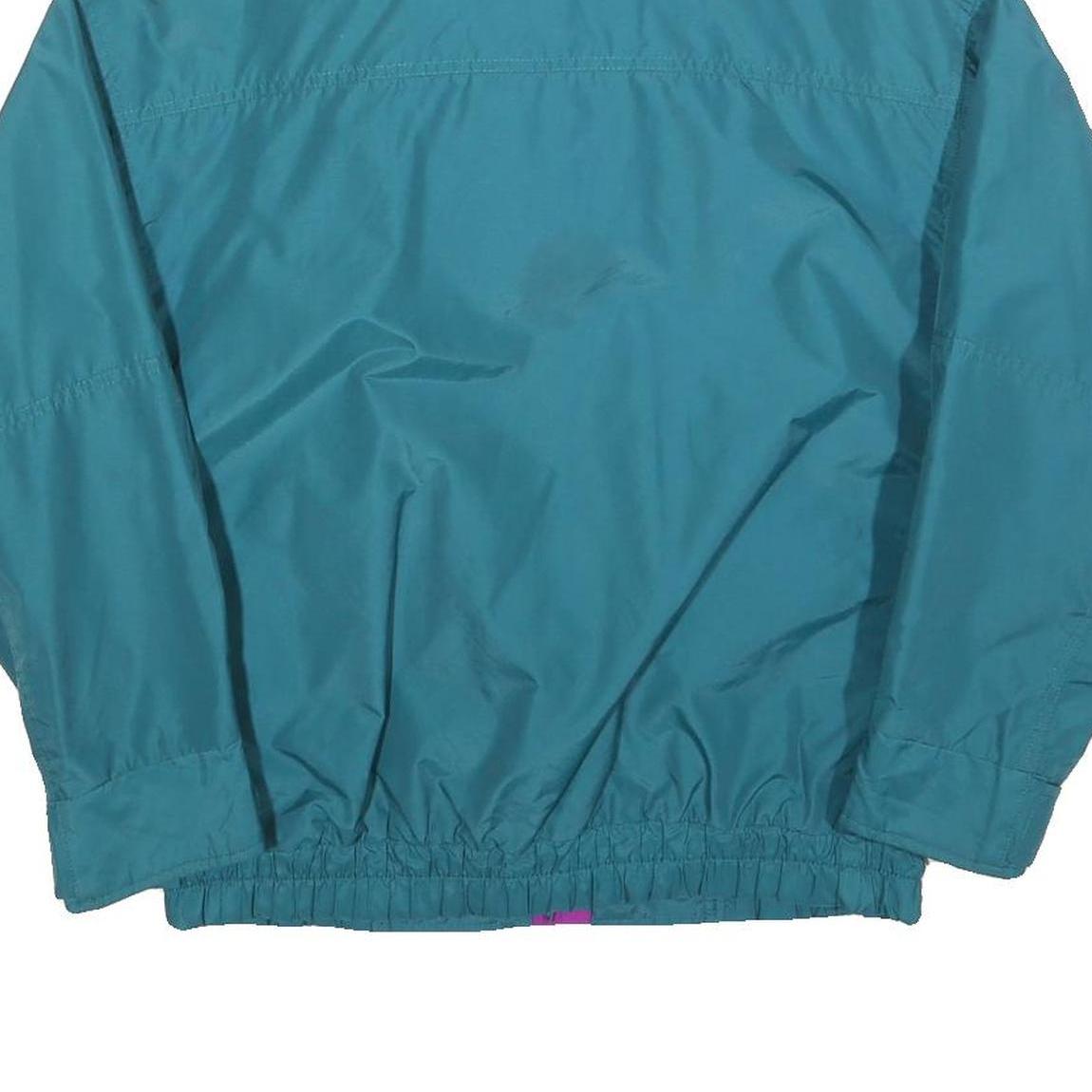 COLUMBIA Womens Teal & Purple Outdoor Jacket S Polyester Plain Windbreaker Zip