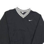 NIKE Mens Black Polyester Classic Jacket M Woven Plain Sport Casual Athletic