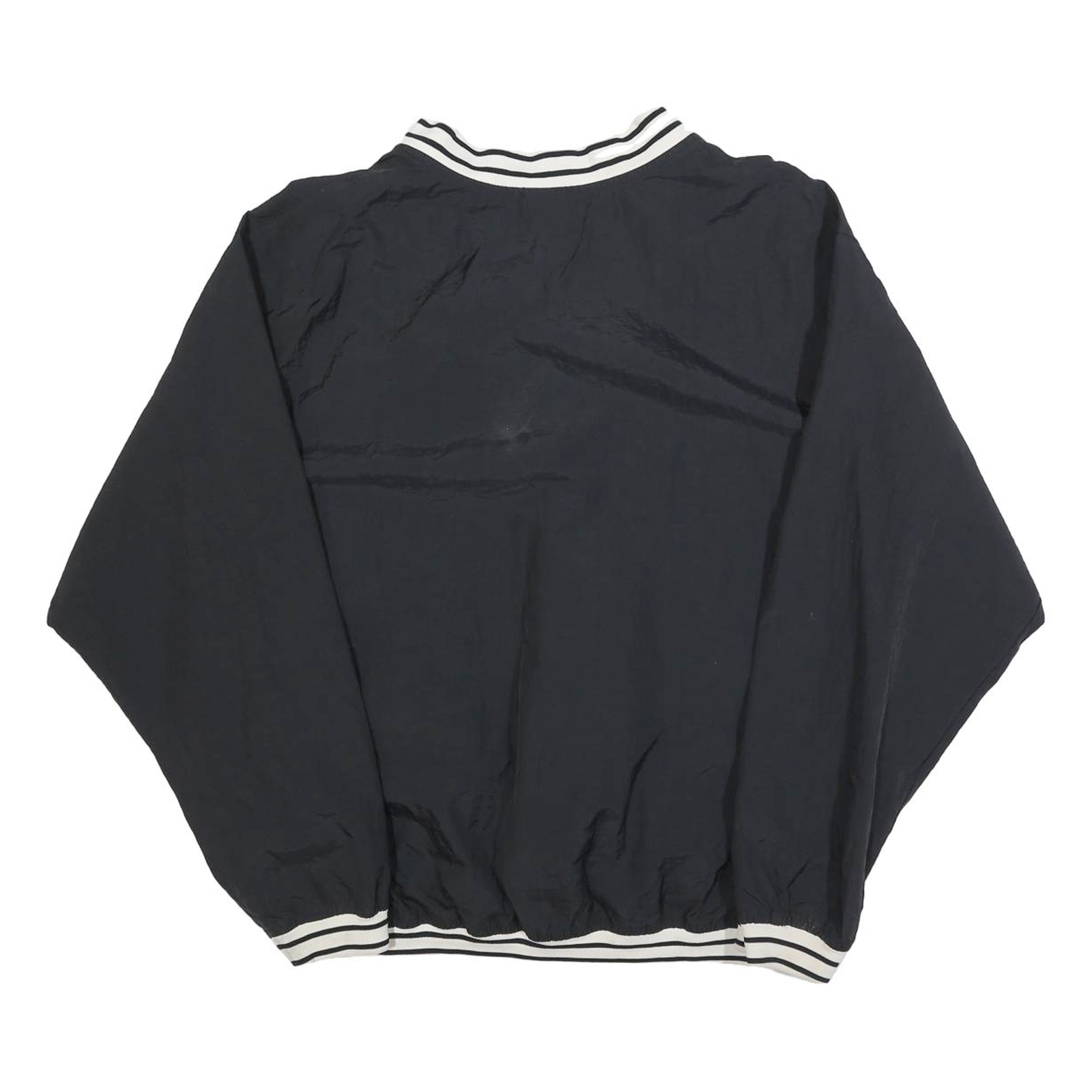 NIKE Mens Black Polyester Classic Jacket M Woven Plain Sport Casual Athletic