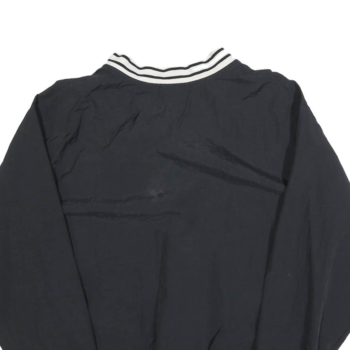 NIKE Mens Black Polyester Classic Jacket M Woven Plain Sport Casual Athletic