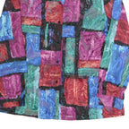 CLOTHES Womens Multicoloured Printed Shirt Long Sleeve Collared L Polyester