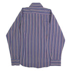 TED BAKER Mens Shirt Blue Striped Long Sleeve XL