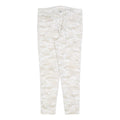 LEVI'S Womens Slim Fit Cotton Blend Beige Camouflage Trousers W27 L27 Stylish