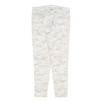 LEVI'S Womens Slim Fit Cotton Blend Beige Camouflage Trousers W27 L27 Stylish