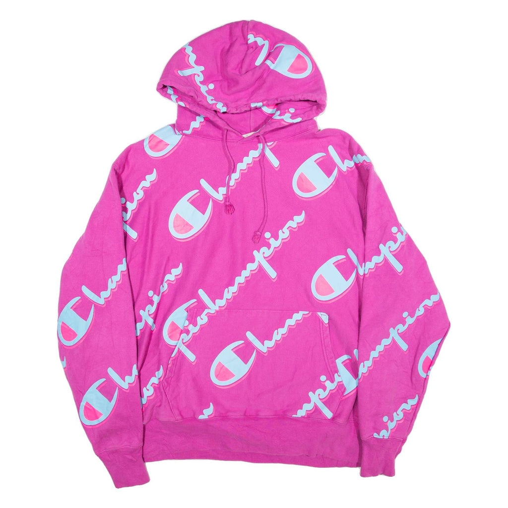 CHAMPION REVERSE WEAVE Womens Pink Hoodie XL