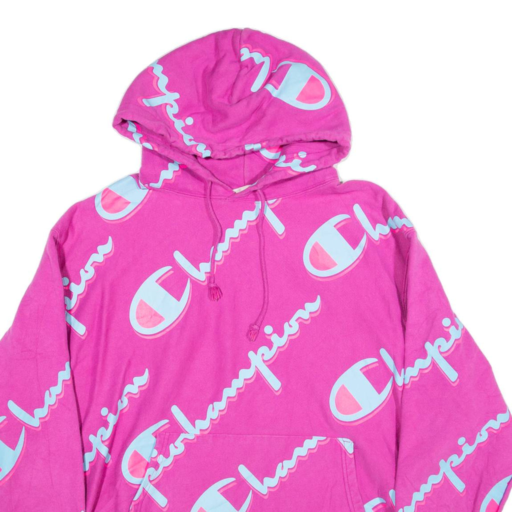 CHAMPION REVERSE WEAVE Womens Pink Hoodie XL