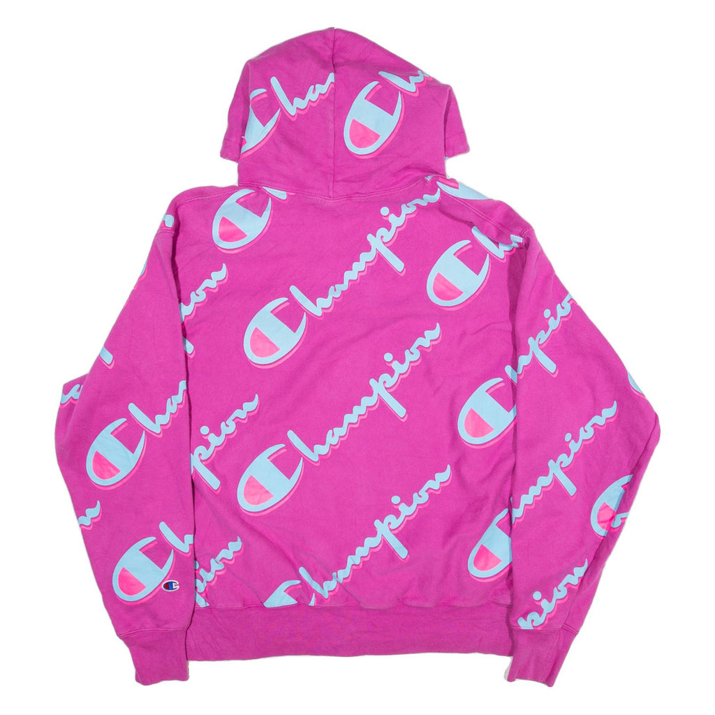 CHAMPION REVERSE WEAVE Womens Pink Hoodie XL
