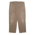 DICKIES Mens Regular Fit Beige Denim Jeans W40 L30 Workwear Utility Style