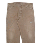 DICKIES Mens Regular Fit Beige Denim Jeans W40 L30 Workwear Utility Style