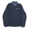 CHAMPION Mens Navy Blue Casual Jacket S Polyester Full Zip Fleece Casual Wear