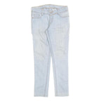 LEVI'S Womens Jeans Blue Slim Skinny Denim Light W29 L29 Zip 105 Model