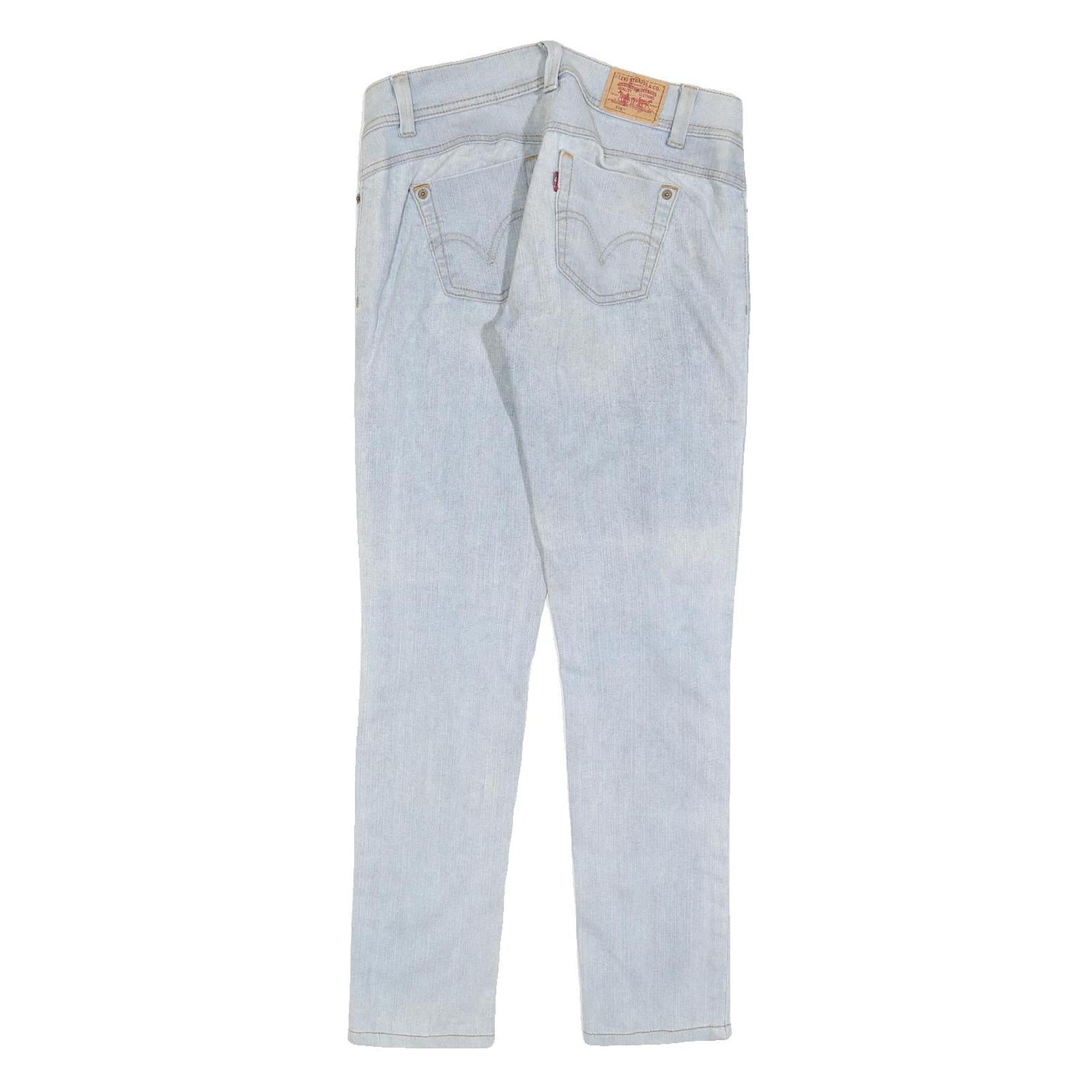 LEVI'S Womens Jeans Blue Slim Skinny Denim Light W29 L29 Zip 105 Model