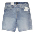 H&M Mens Denim Blue Shorts Relaxed Fit XL W38 Cotton Blend Casual Knee Length