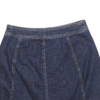 MADEWELL Womens Blue Denim Mini Cotton Blend Skirt XS Button Front Casual