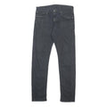 LEVI'S Mens Jeans Black Slim Skinny Denim Medium W32 L32 Classic Zip Fastening