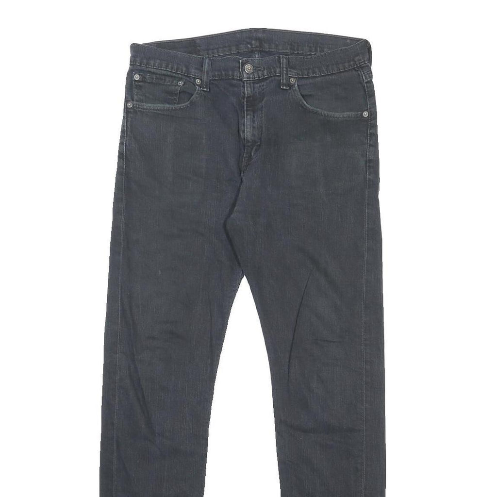 LEVI'S Mens Jeans Black Slim Skinny Denim Medium W32 L32 Classic Zip Fastening