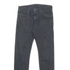 LEVI'S Mens Jeans Black Slim Skinny Denim Medium W32 L32 Classic Zip Fastening