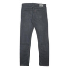 LEVI'S Mens Jeans Black Slim Skinny Denim Medium W32 L32 Classic Zip Fastening