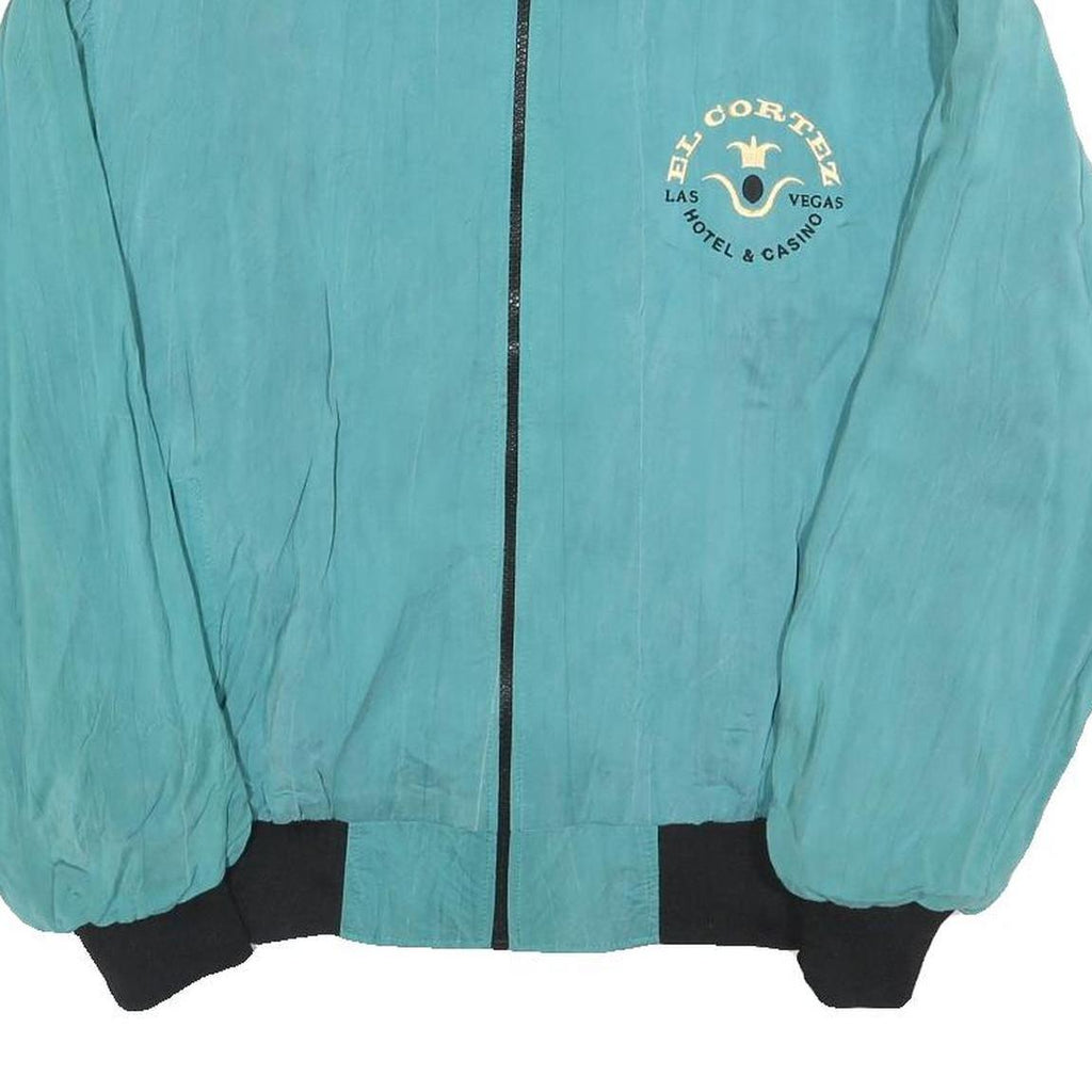 ROYAL PACIFIC Mens Blue Plain Bomber M Zip Jacket Casual Lightweight