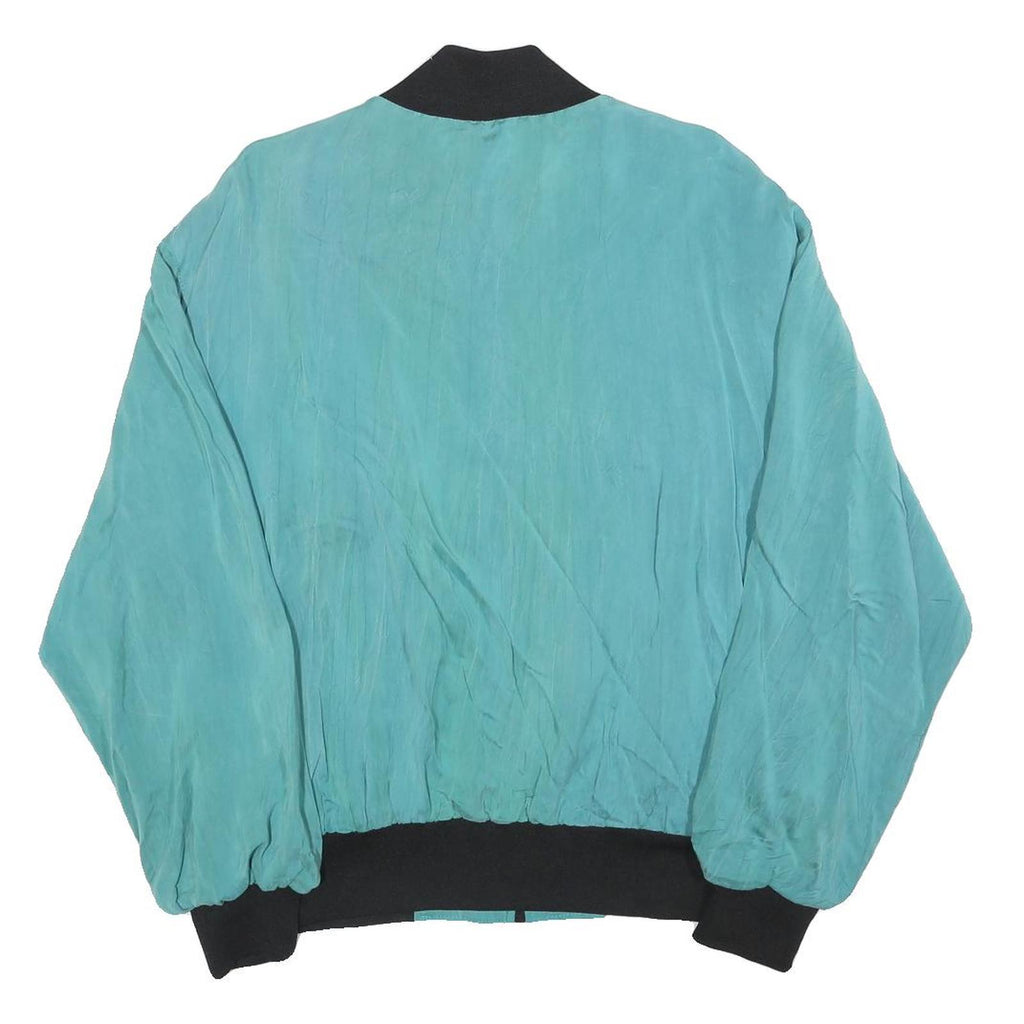 ROYAL PACIFIC Mens Blue Plain Bomber M Zip Jacket Casual Lightweight