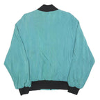 ROYAL PACIFIC Mens Blue Plain Bomber M Zip Jacket Casual Lightweight