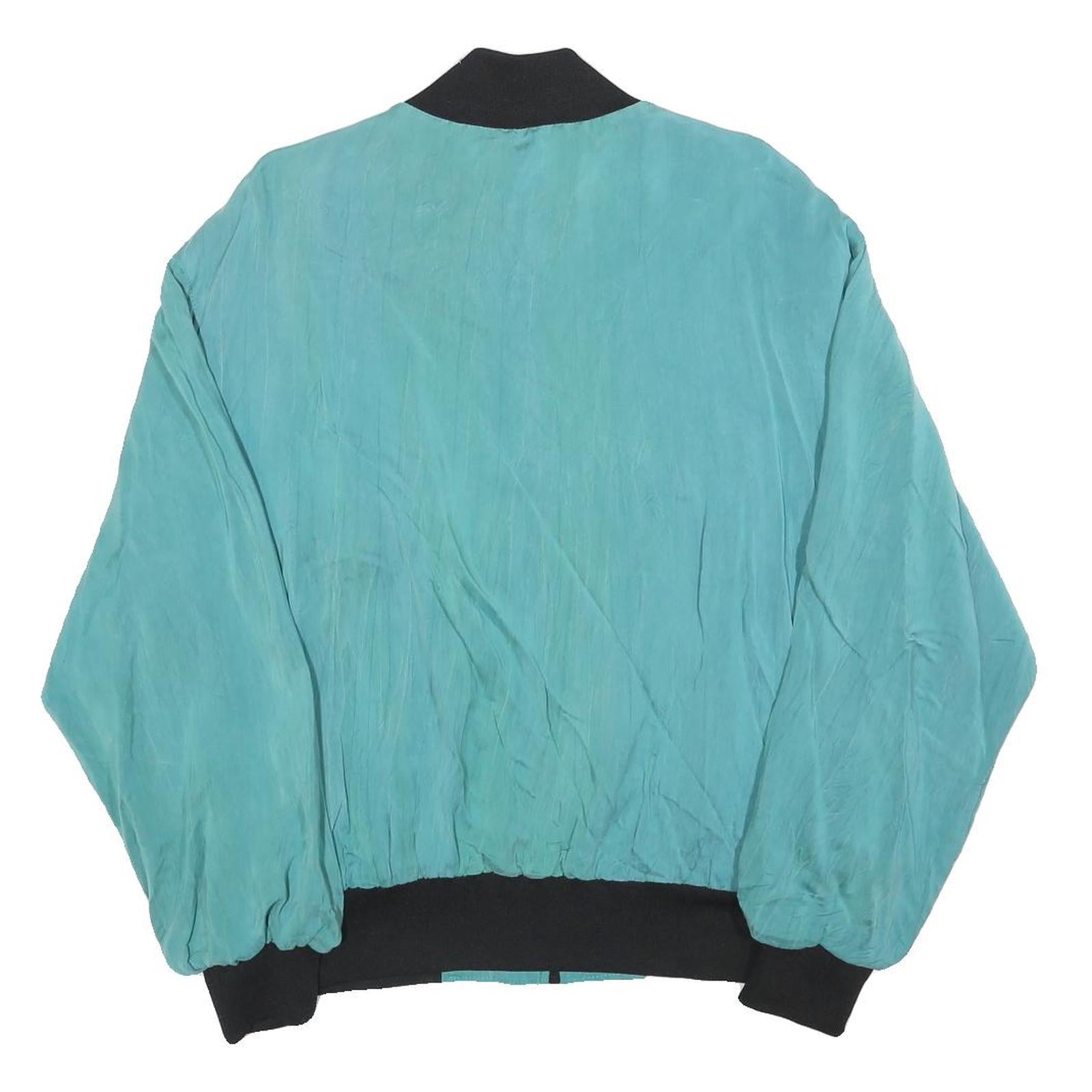 ROYAL PACIFIC Mens Blue Plain Bomber M Zip Jacket Casual Lightweight