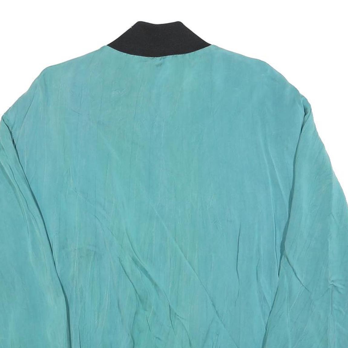 ROYAL PACIFIC Mens Blue Plain Bomber M Zip Jacket Casual Lightweight