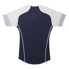 CANTERBURY Mens Navy & White Rugby Style T-Shirt M Short Sleeve Crew Neck Sports