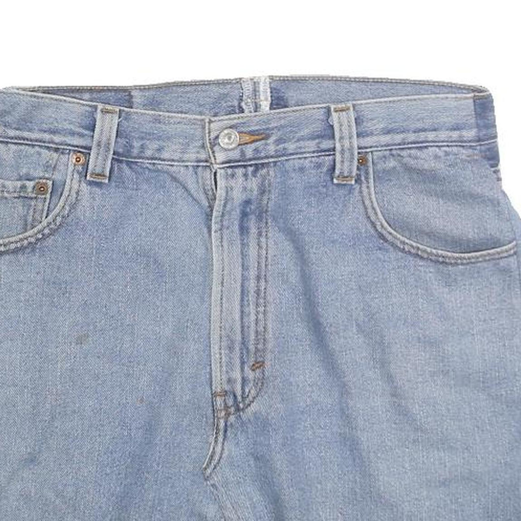 LEVI'S Womens Blue Denim Mini Cotton Blend Skirt M Casual Vintage Style